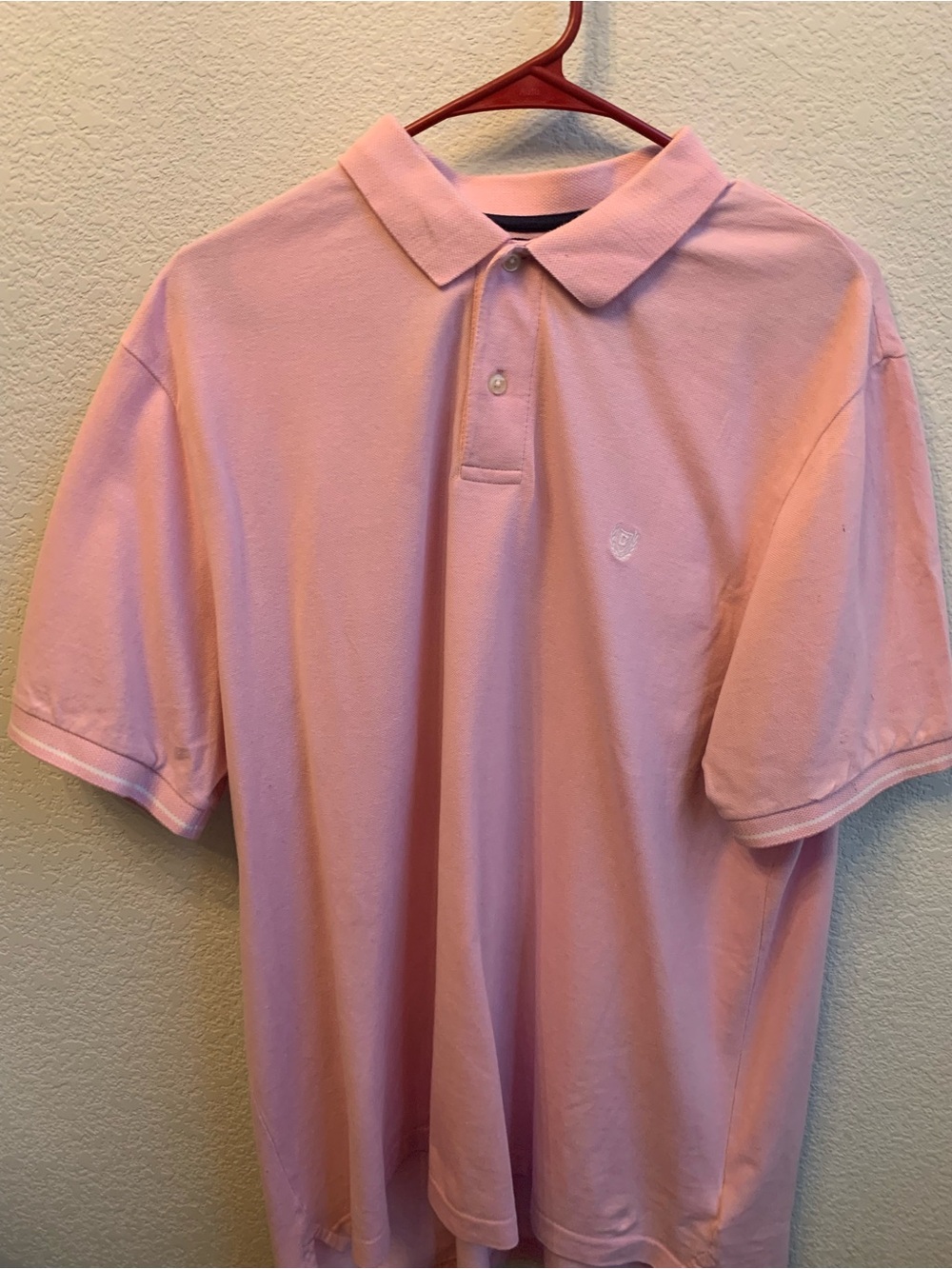 Chaps Light Pink Men's Polo Shirt